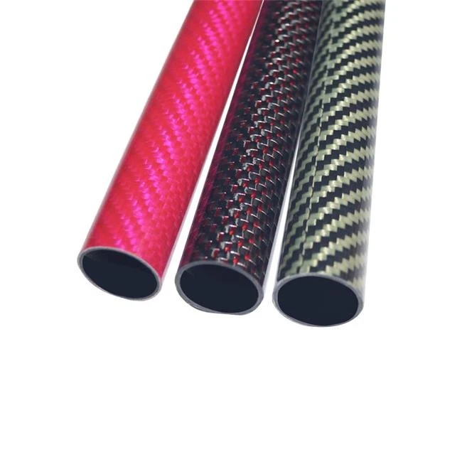 Carbon fiber colored circular tube5